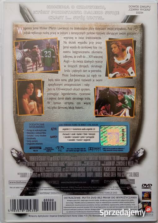 Czarny Rycerz DVD Martin Lawrence Marsha Łódź
