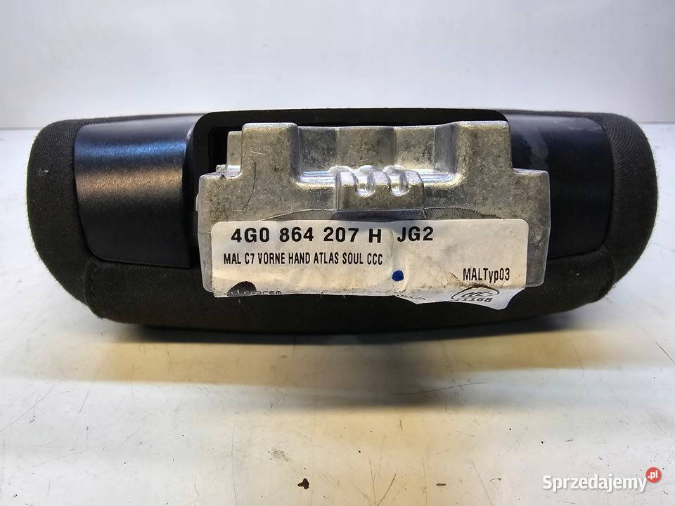 PODŁOKIETNIK PRZÓD AUDI A6 C7 4G0864207H WELUR Podłokietniki Przystajń