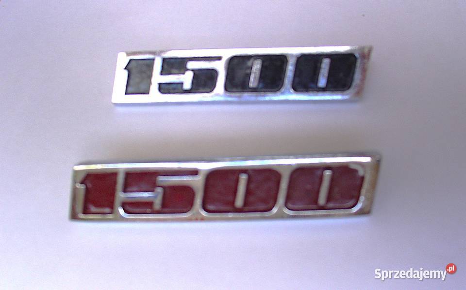 Emblemat 1500 i 1300 do Fiata 125 oryginalny łódzkie Łódź