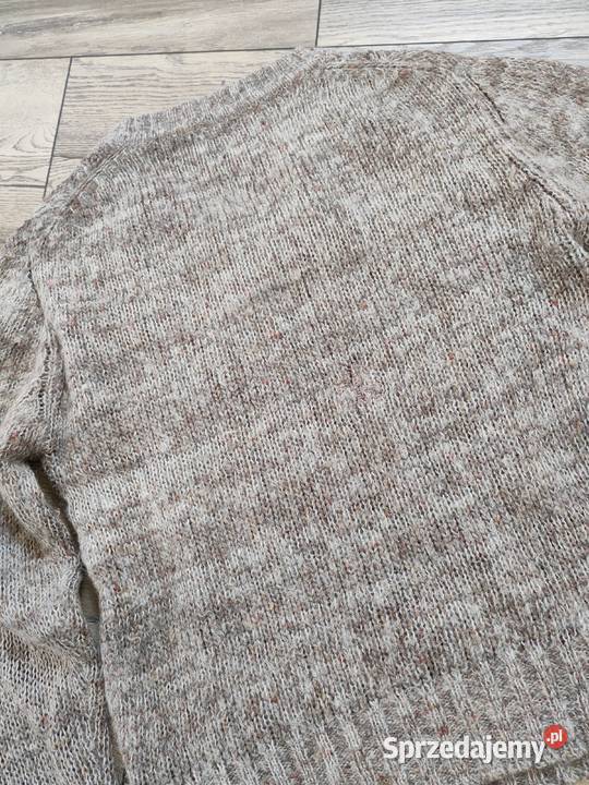 Moherowy sweter Warkocz Vintage y2k 40 42 Swetry i golfy Jasło