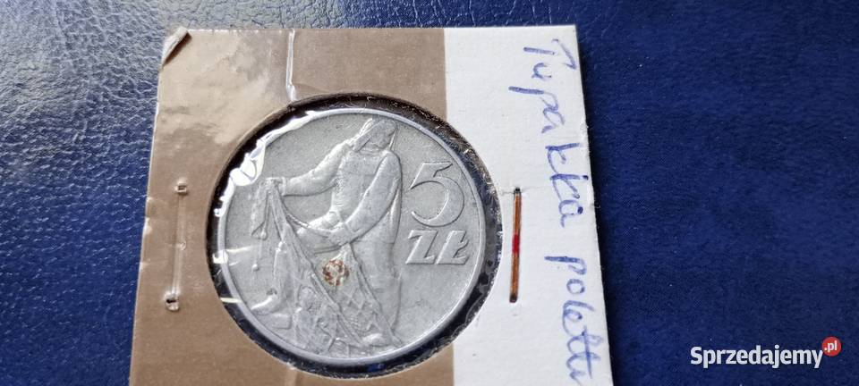Stare monety 5 złotych 1973 normalna PRL Polska Lesko