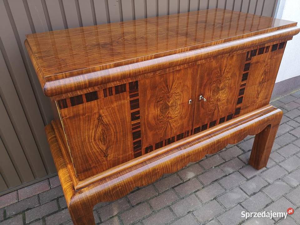 Komoda Barek ARTDECO Unikat Orzech Politura wielkopolskie Swarzędz