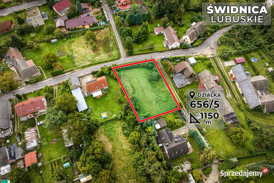 Działka budowlana 1150 m Zielonej Góry Sprzedaż Świdnica