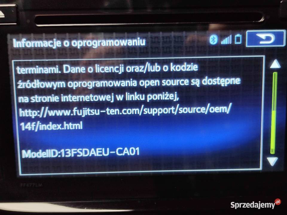 2Subaru radio Fujitsu Ten FT0054A 86201SG470 osobowe Skoczów