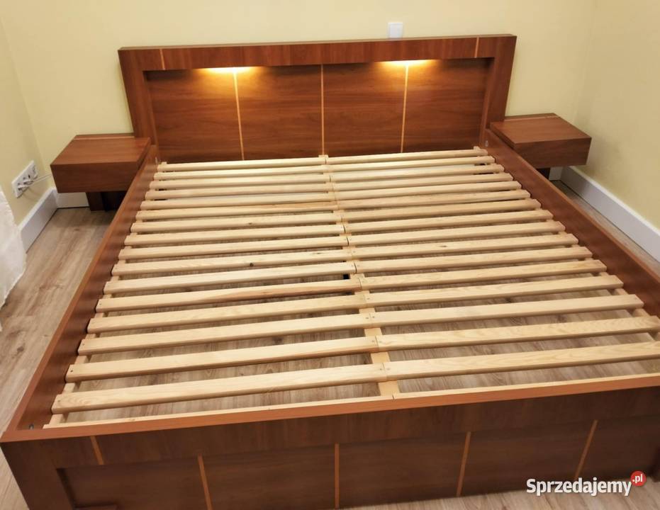 Łóżko Vox z podświetleniem i szafkami nocnymi Wrocław