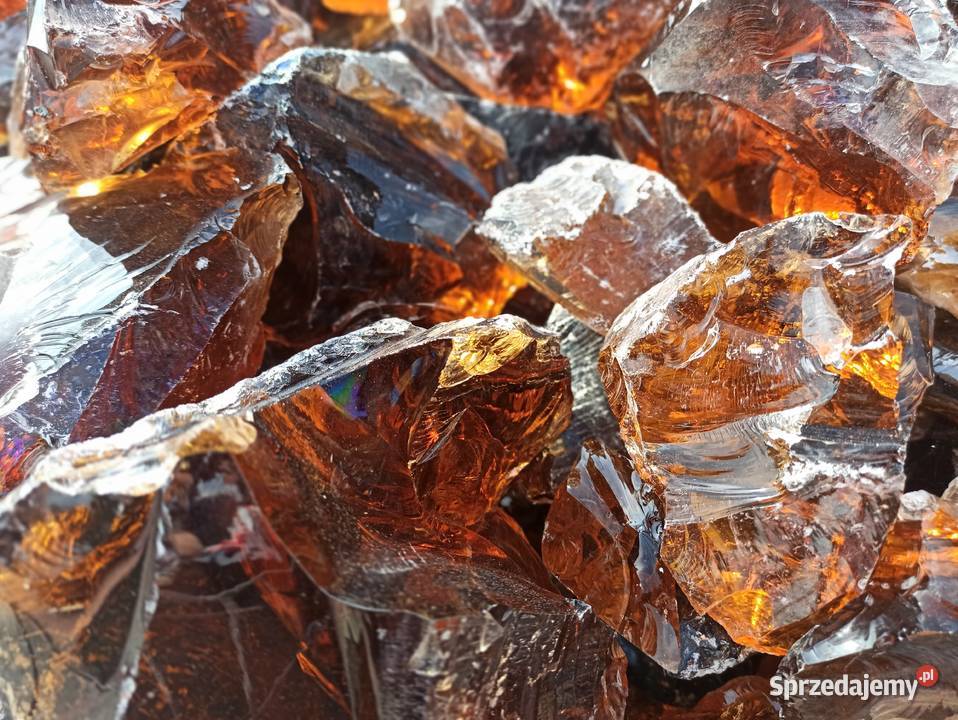 Bryły Szklane Kamień Szklany Kora Kamienna Białą Jaworzno