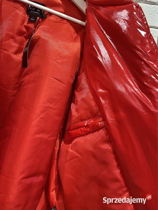 Kurtka bomberka czerwona Red Boxy Puffer Bomber łódzkie Rąbień