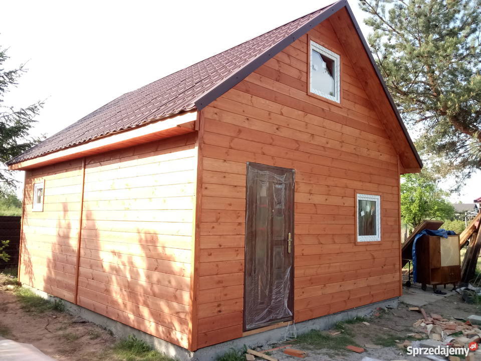 Domek letniskowy 30m z poddaszem dom z drewna Otwock
