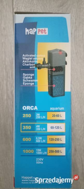 Filtr do akwarium na 60l wody hapet Siewierz