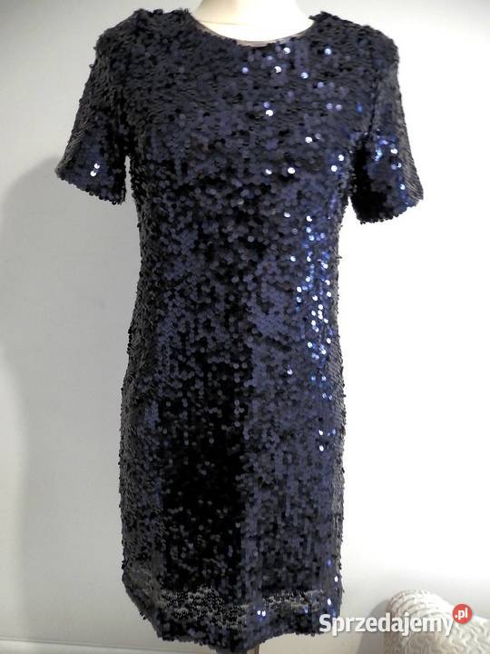 Sukienka Wieczorowa Imprezowa Klubowa Granatowa Łomża sprzedam