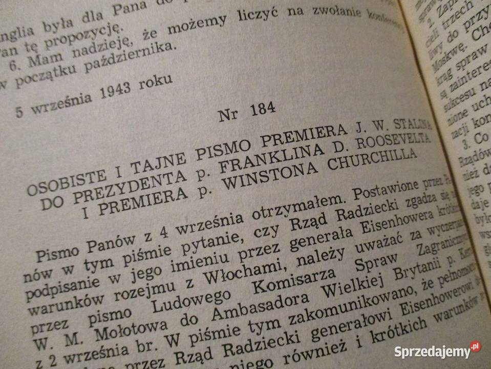 KorespondencjaStalin Churchill Attlee Roosevelt Łódź