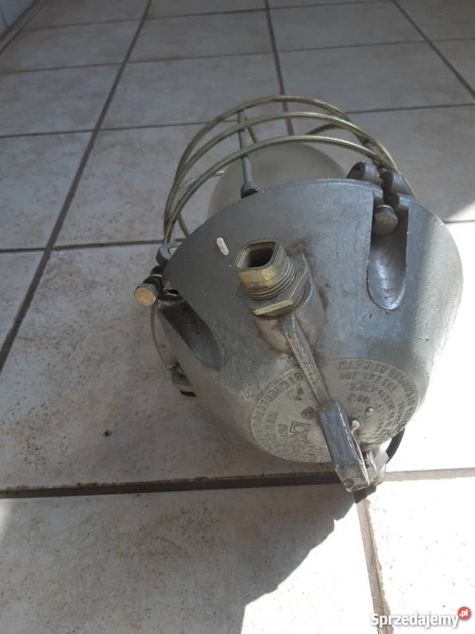 Lampa przemysłowa PRL retro Koronowo