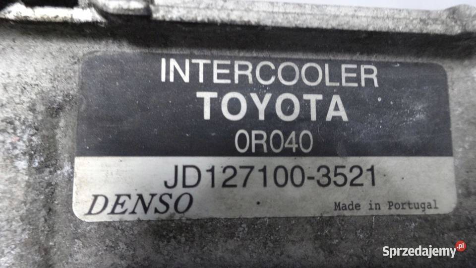 TOYOTA AVENSIS T27 III 20 D4D 10r intercooler osobowe Chłodnice powietrza (intercoolery) sprzedam