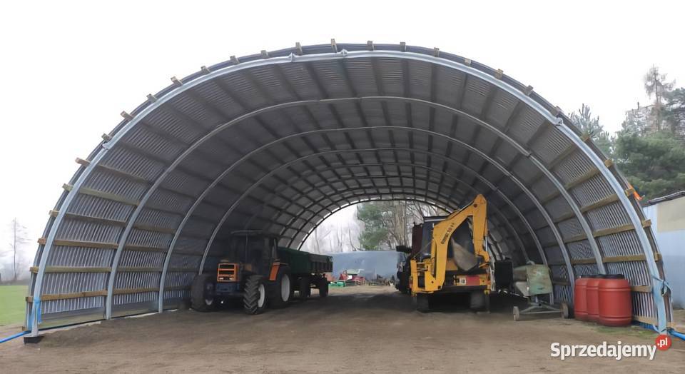 Hala łukowa 12 x 25m wzmocniona teownikiem Pozostałe Lisków