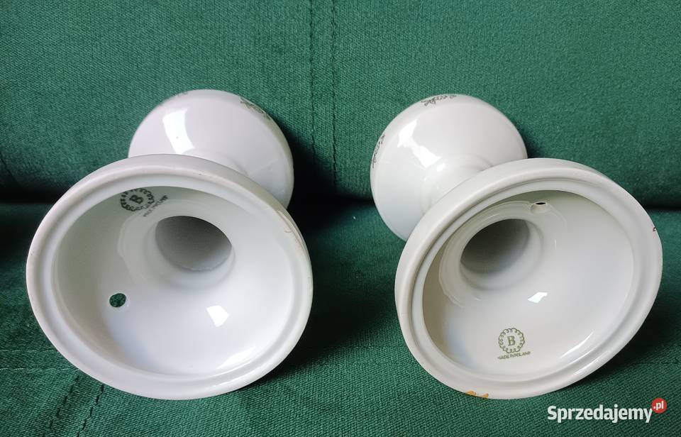 Porcelanowy korpus lampy PRL Bogucice Zbylitowska Góra