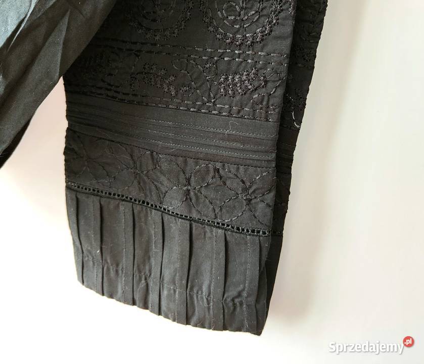 Indyjskie spodnie cygaretki czarne S 36 M 38 Szczecin