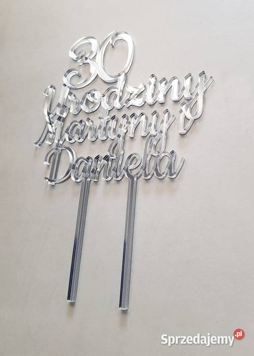 Topper na tort 18 urodziny Częstochowa sprzedam