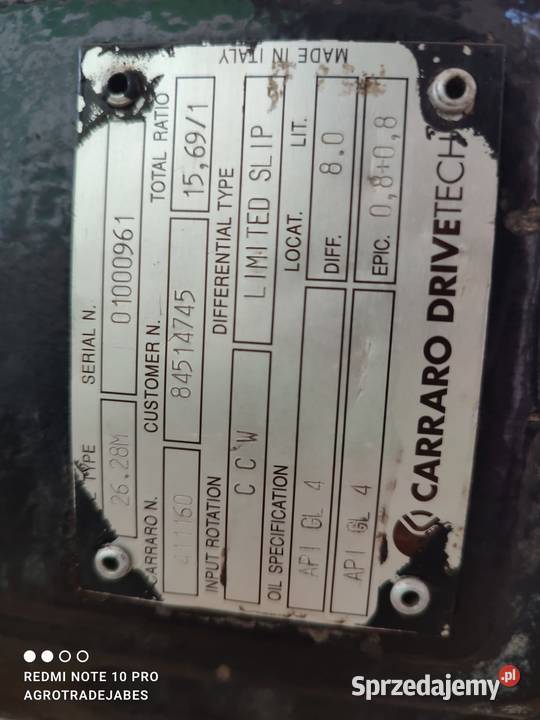Most napędowy 411160 Case 735 Farmlift Wilkowo