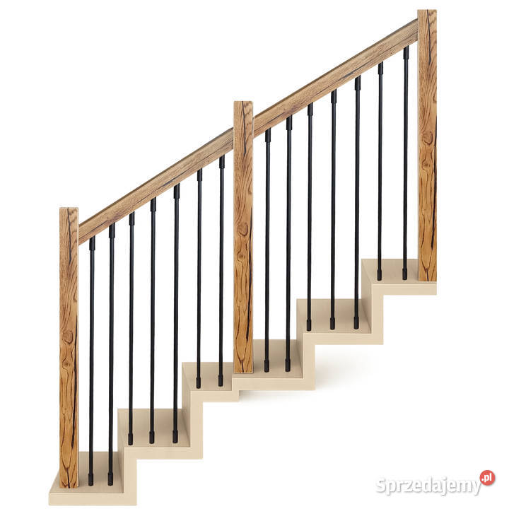 Balustrada na Schody Wewnętrzne z Rurkami w Balustrady i barierki Gdów