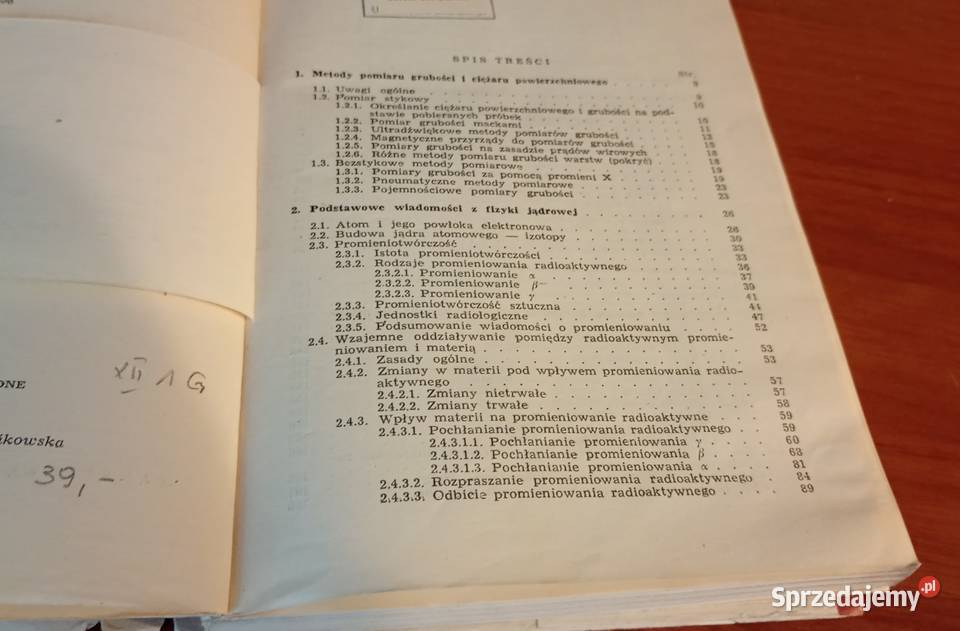 Izotopy promieniotwórcze w zastosowaniu do Gdańsk sprzedam