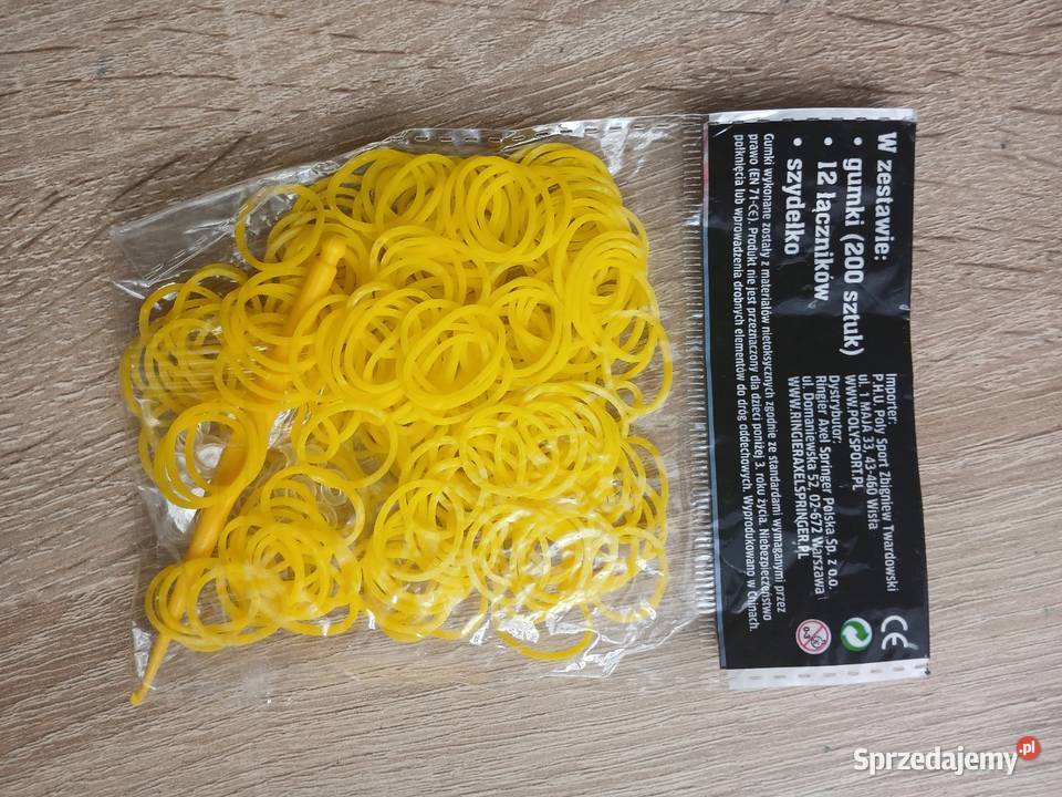 Zestaw Loom Bands gumki łączniki szydełko małopolskie Chrzanów