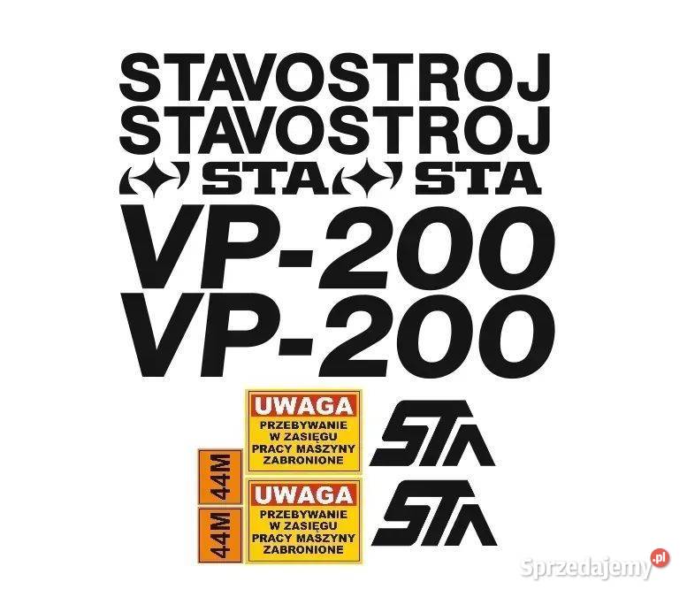 Naklejki oklejenie naklejka STAVOSTROJ STA VP200 Janików