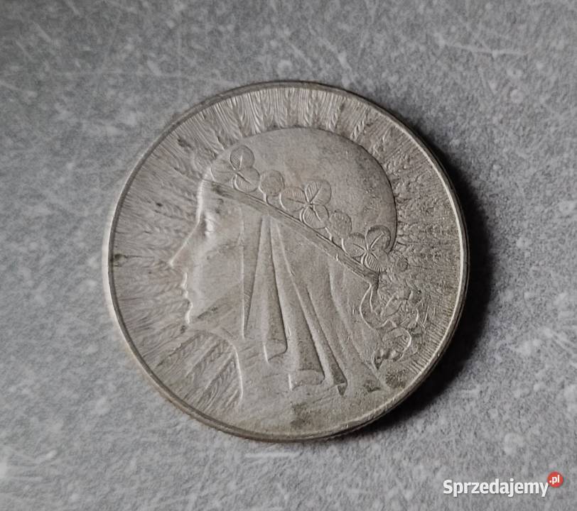 112 POLSKA srebro II RP 10 Złotych 1932 r Głowa Wola Kruszyńska