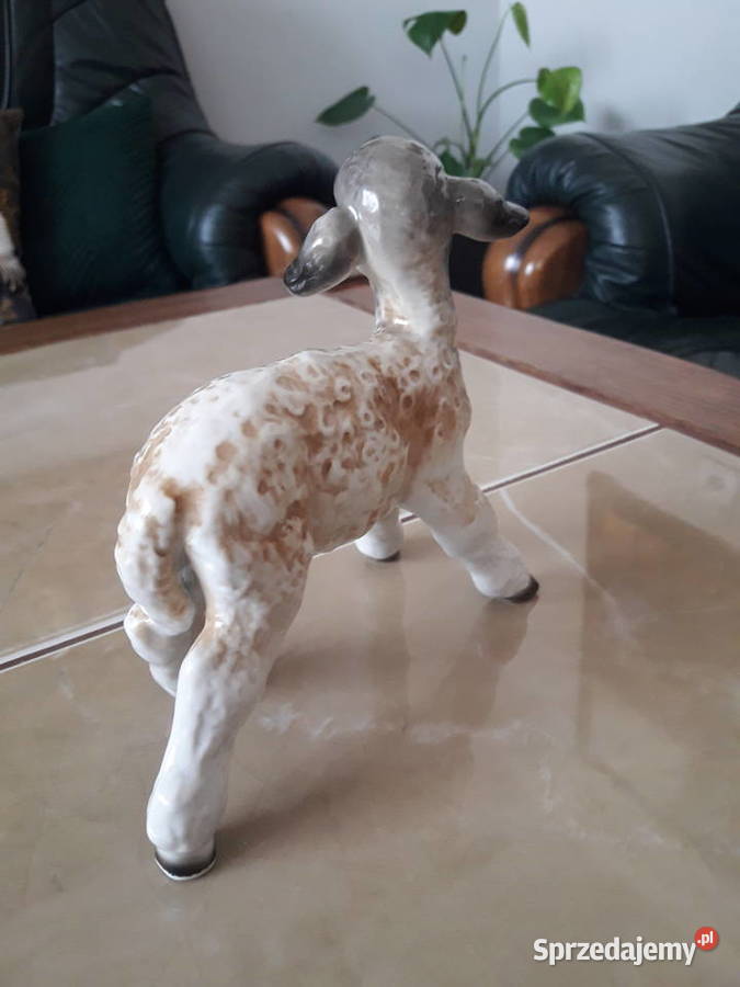 Porcelanowa owieczka Heinz Schaubach Janów Lubelski
