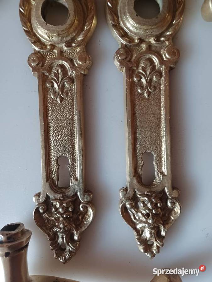 Klamki i szyldy mosiężne wielkopolskie