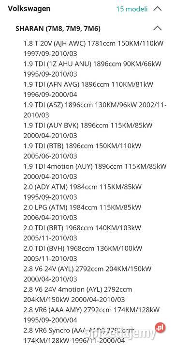 Kostka stacyjki Sharan Alhambra Dalachów
