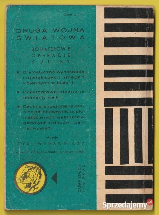 ŻÓŁTY TYGRYS BRYGADA X 1963 Łódź