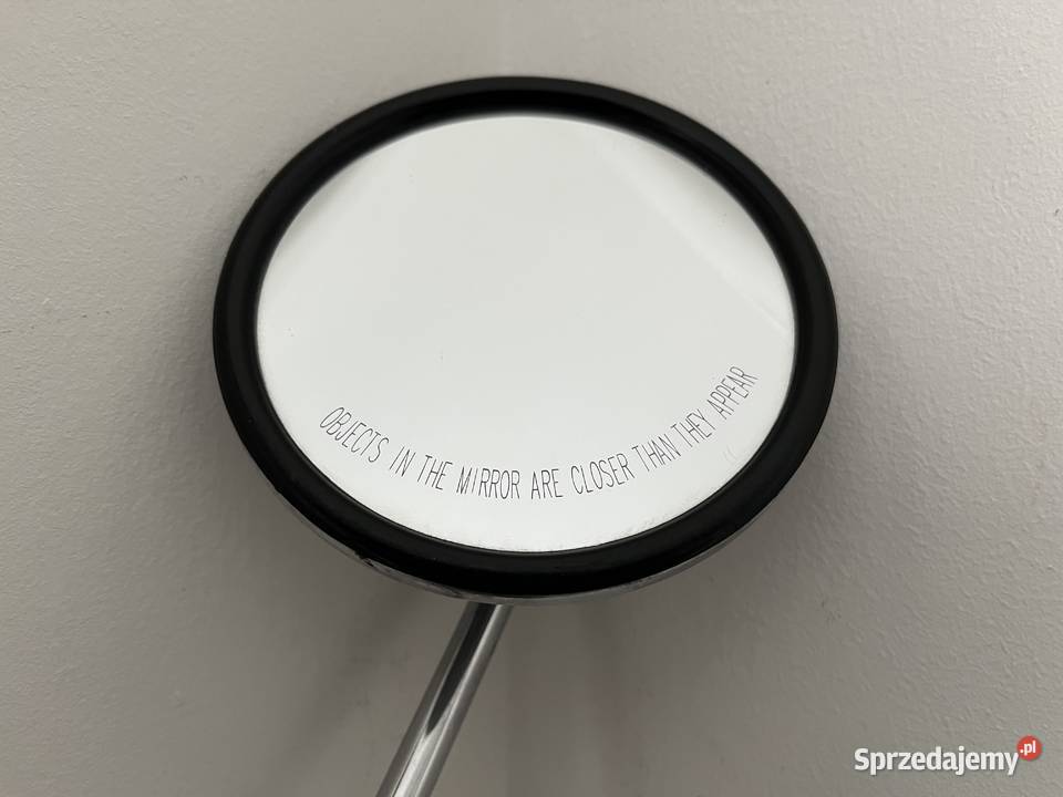 Lusterko motocyklowe prawe okrągłe chrom fi wielkopolskie