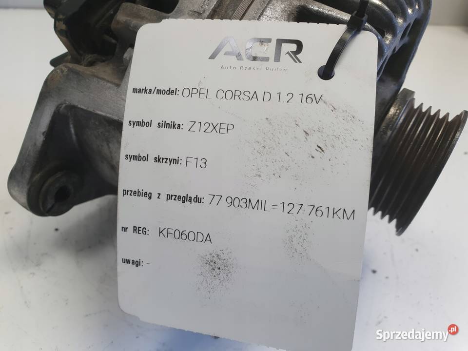 Opel Corsa D 12 16V ALTERNATOR 100A ZY Janów sprzedam