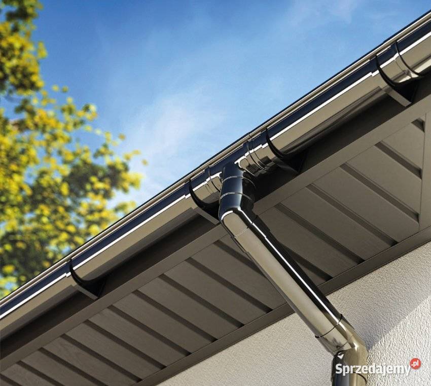 KROP PVC System rynnowy DENKO LEWE 100 BRĄZ