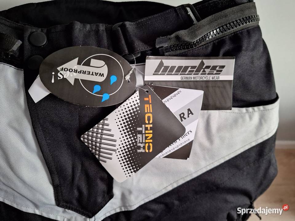 Tekstylne spodnie motocyklowe BUCKS MOTORWEAR Części i akcesoria motocyklowe Warszawa sprzedam