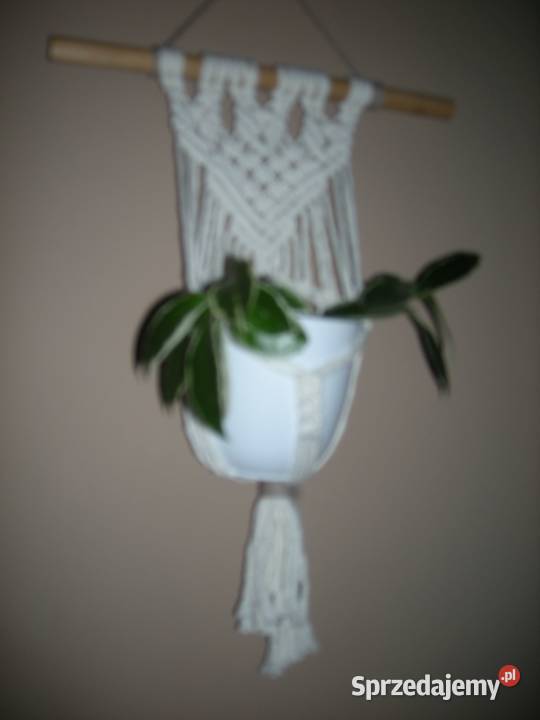 Makrama plecionka do powieszenia z miejscem na biały Gdańsk sprzedam