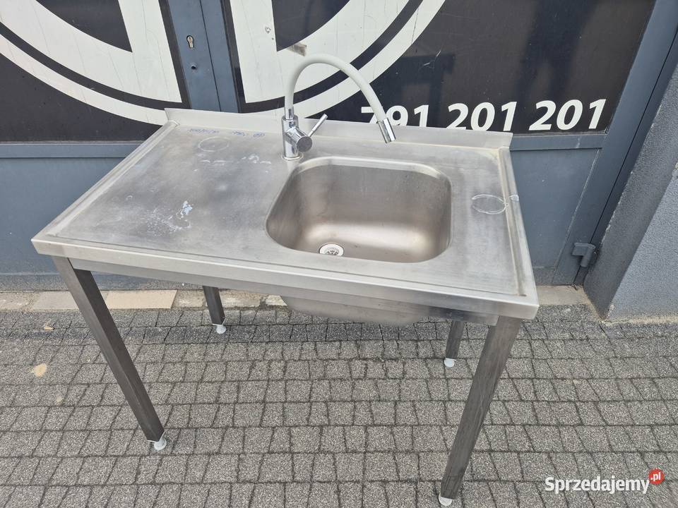 Stół Zlew Jednokomorowy Stal Nierdzewna 1006085 Gastronomia wielkopolskie Ostrów Wielkopolski