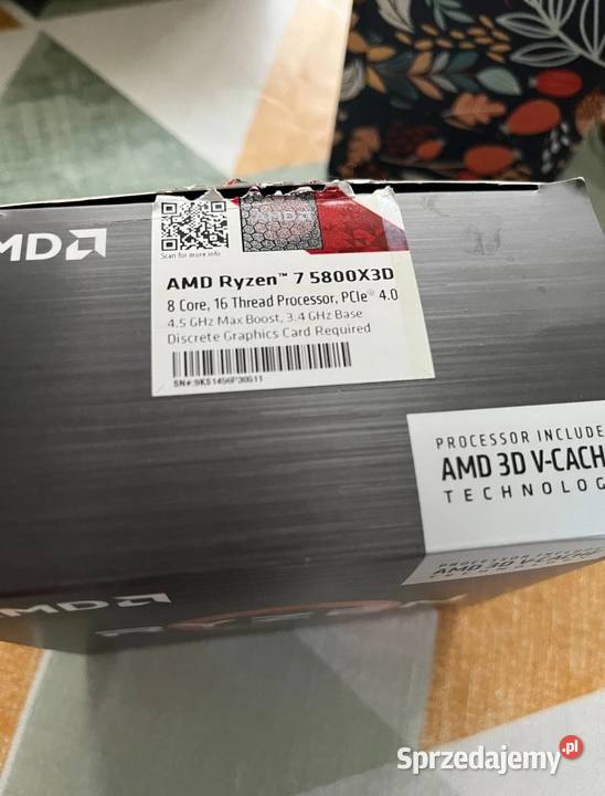 AMD Ryzen 7 5800x3D Liczba rdzeni procesora 6 Warszawa