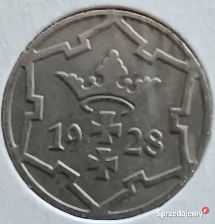 5 Fenigów Wolne Miasto Gdańsk 1928 r Rzadkość wielkopolskie