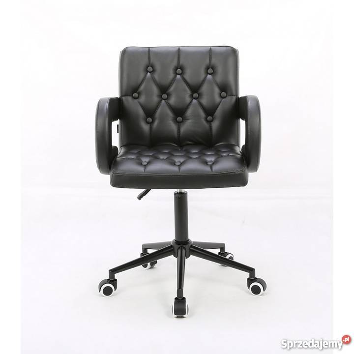 FOTEL HR8404K CZARNY SKÓRA HROVE FORM Lublin
