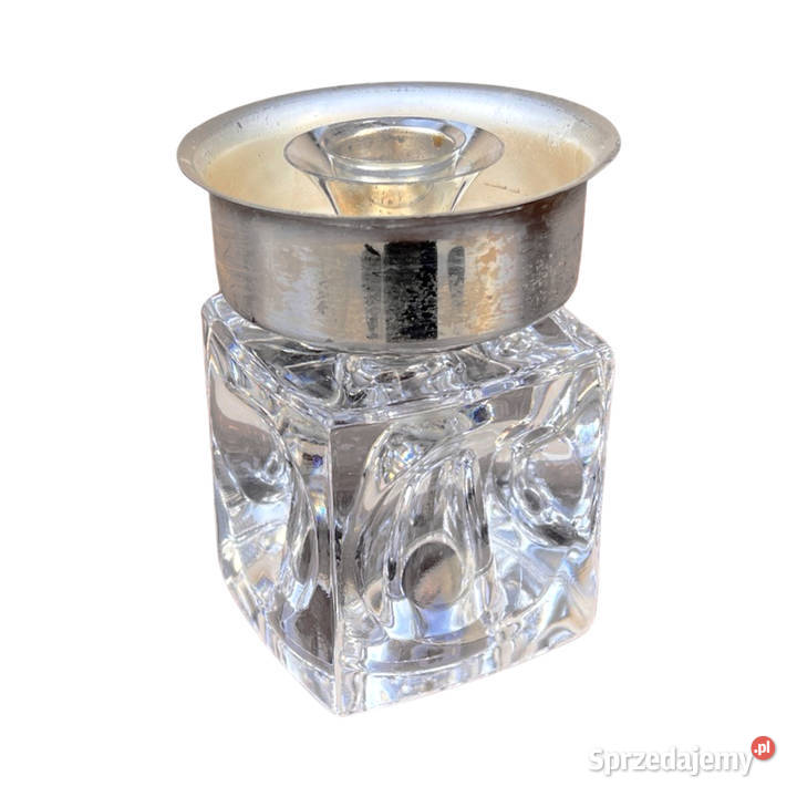 Kryształowy świecznik platerowany Peill Putzler Warszawa