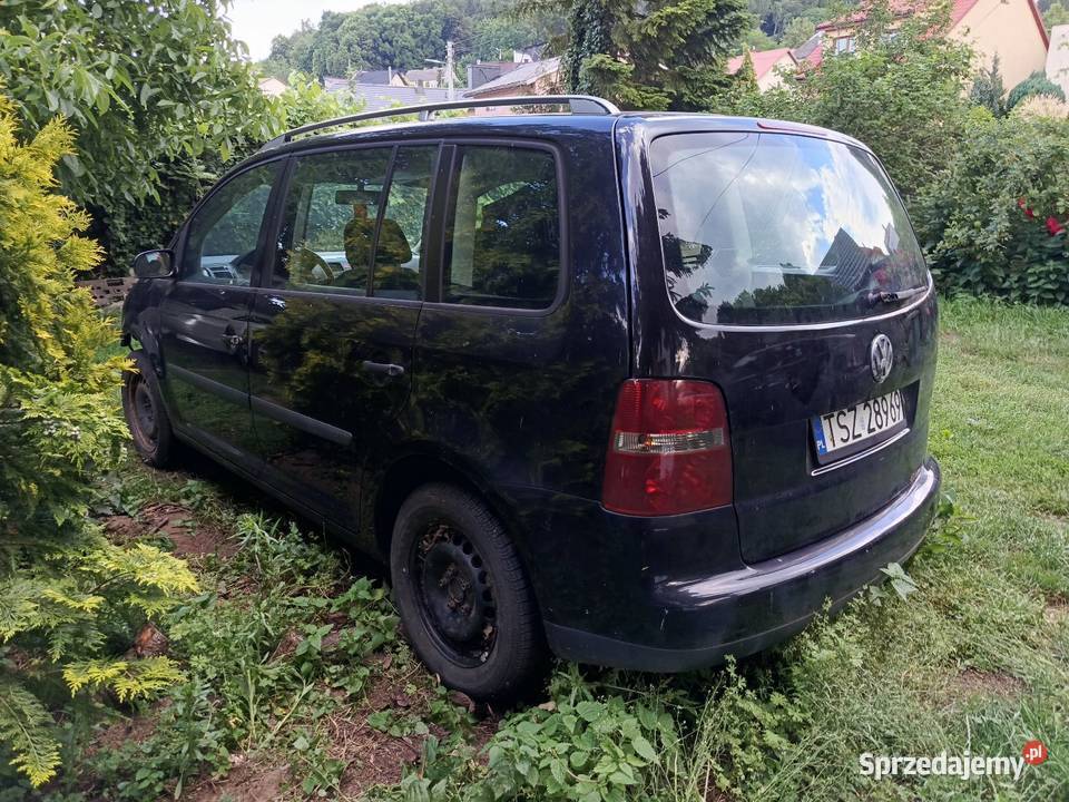 Volkswagen Touran 19tdi 6biegow 2003r uszkodzony czarny Chęciny