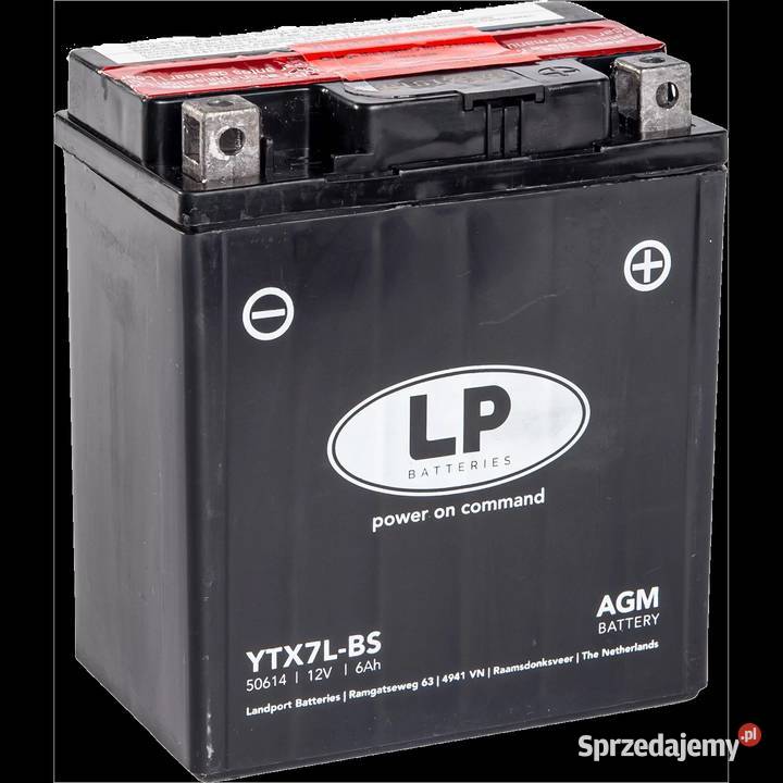 Akumulator motocyklowy Landport YTX7LBS 12V 6Ah Kraków