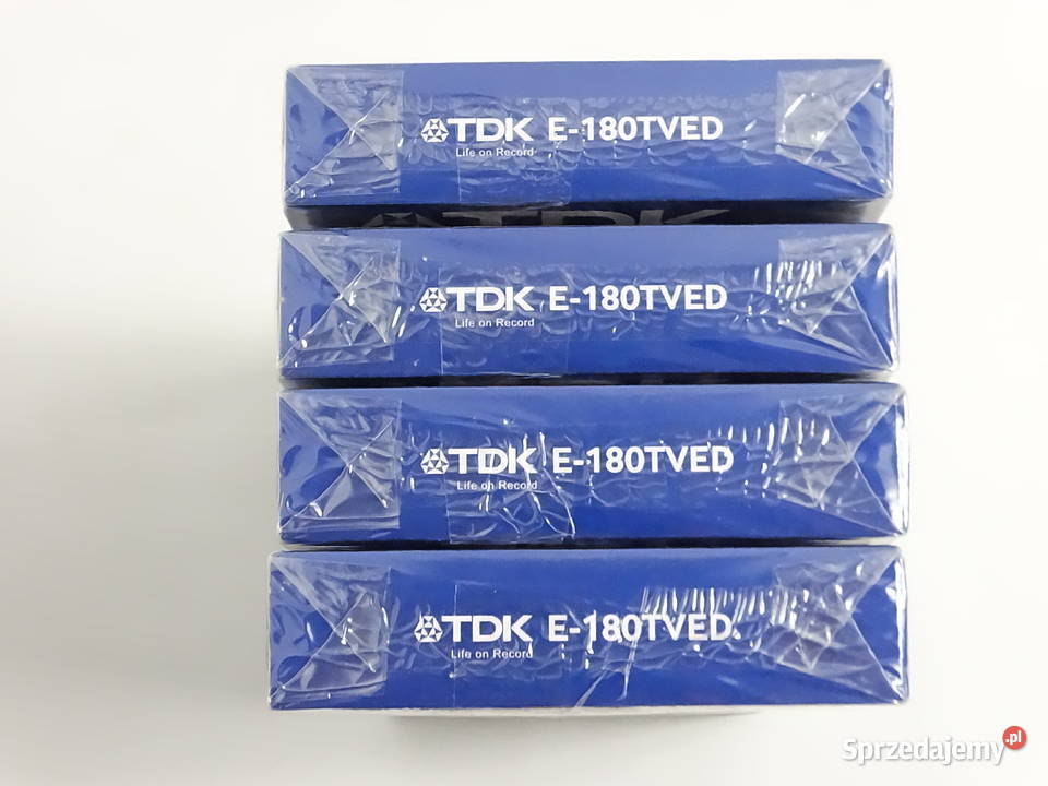 Nowe zafoliowane kasety VHS TDK Life on Record