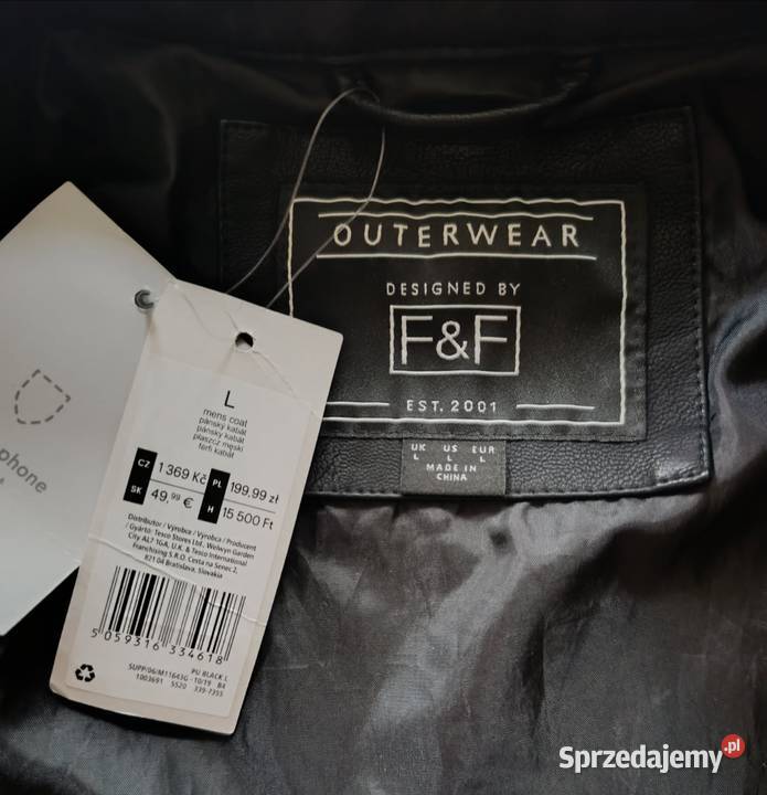 Kurta skórzana czarna Nowa Tanio Warszawa