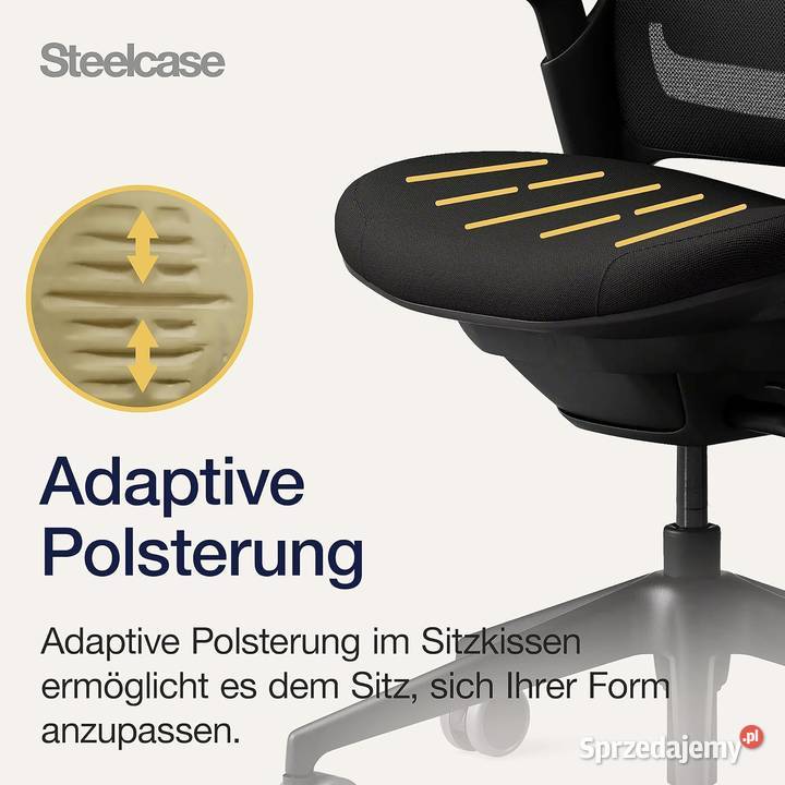 Steelcase Seria 1 Ergonomiczne krzesło biurowe z Rzeszów