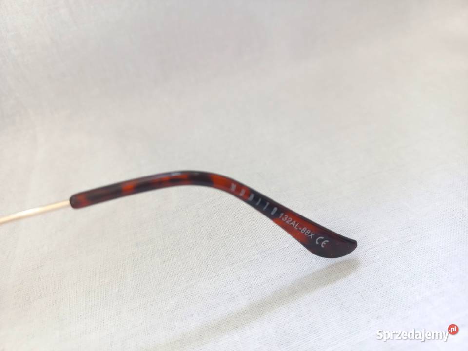 Okulary złote Przeciwsłoneczne brązowe Dla kobiet Okulary