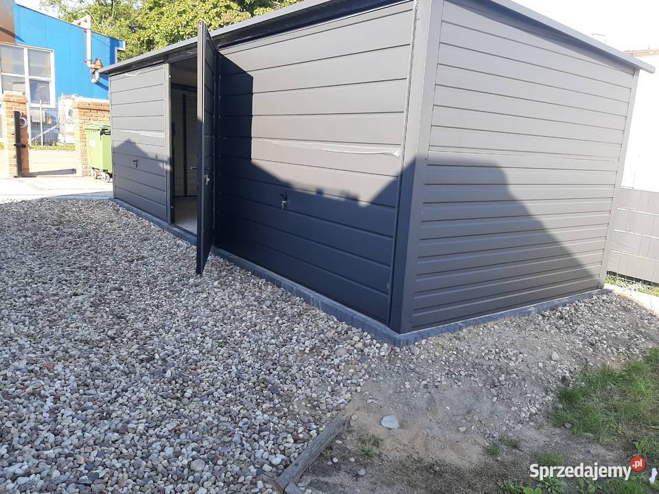 Garaż Blaszany GRAFITOWY Wiata Śmietnikowa wielkopolskie Piła sprzedam