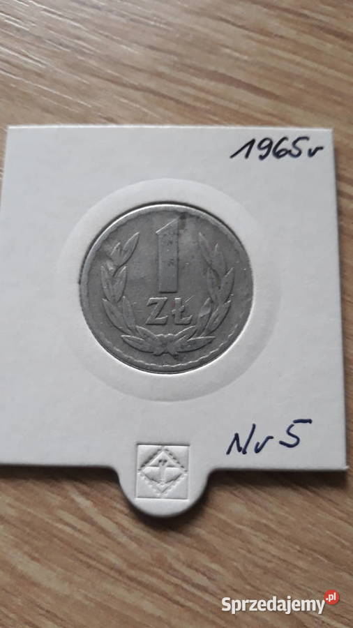 1 złoty 1965 r PRL 5 Rzadkość wielkopolskie Konin