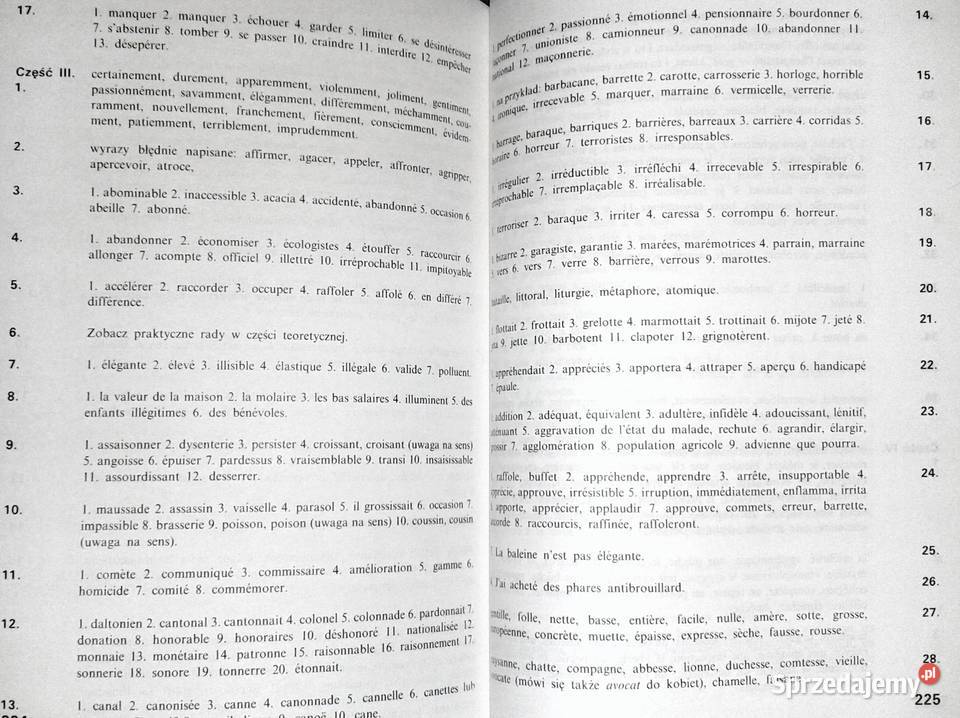 Poradnik ortograficzny polaków język francuski Chełm sprzedam